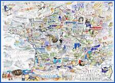Comical Map Of France, Artwork By Tim Bulmer - 1000 Piece Puzzle For Adults, Lar