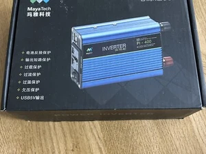 MAYA Tech PI-400 12V to 220V Power Inverter 400va 300 Watts Boxed - Picture 1 of 3