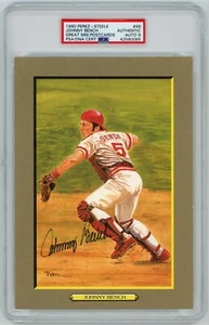 Johnny Bench Signed Perez Steele Great Moments - PSA DNA 9 - Picture 1 of 1