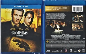 GoodFellas Blu-Ray + DVD Robert DeNiro Ray Liotta Joe Pesci Lorraine Bracco - Picture 1 of 1