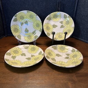 ๐ป Vintage Sunshine ROYAL CHINA 6" Saucers Sunflower Pattern ๐ป70's - Picture 1 of 6