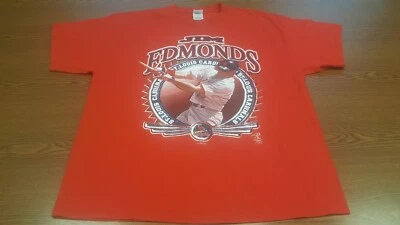 Camisa Jim Edmonds Talla XL Cardenales de San Luis Excelente Estado Roja Foto 1 de 4