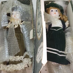Vintage Sammler Porzellan Puppen Nadia und Carol - Bild 1 von 8