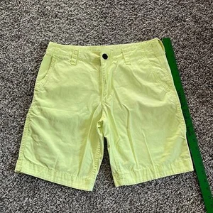 Aeropostale Mens Yellow Cotton Chino Shorts Size 30 - Picture 1 of 6