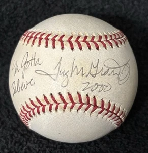 Rimorchiatore McGraw Ya Gotta Believe firmato autografato vintage ONL BASEBALL BECKETT COA - Foto 1 di 4