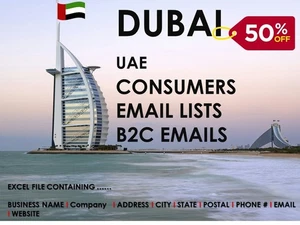 Dubai Business Email Datenbank, VAE B2C E-Mail Listen, B2C E-Mails, B2C, Fresh 2025 - Bild 1 von 2