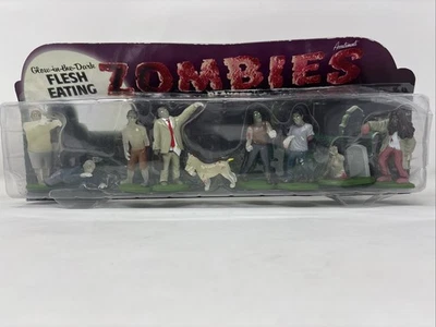 Zombies Playset Figures, Glow In The Dark Flesh Eating, Accoutrements, 2007.  E6 - image 1 of 4