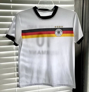 Germany #10 Deutschland Soccer Jersey - Men's Size Large - White w/black cuff - Picture 1 of 6