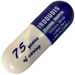 CÁPSULA PROMOCIONAL DE COLECCIÓN IROQUESA CONMEMORATIVA HOSPITAL WATSEKA IL PRIMEROS AUXILIOS 1990 - Imagen 1 de 7