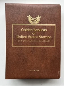 72 Golden Replicas US Stamps 22kt Gold 1991-1993 Album Set PCS - Picture 1 of 12