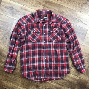 Camicia di flanella manica lunga con bottoni rosso nero a quadri ragazzo Old Navy taglia XXL  - Foto 1 di 6