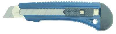 12 x Maler-Cuttermesser 18mm flache Handwerkerausführung blau - Bild 1 von 4