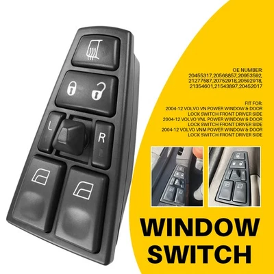 Interruptor maestro de ventana eléctrica controlador delantero para Volvo VN/VNL/VNM 2004-2012 20953592 Foto 1 de 4