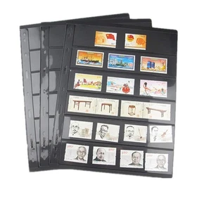 Stamp Pages for Stamp Album Binder, 10 Sheet (20 Page) 6 Rows Pages for Stamp... - Picture 1 of 8