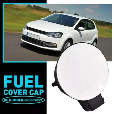 Fuel Gas Tank Door Lid Cover Flap Cap Paint White 6R0809857 For VW Polo 2011-19 - Image 1 of 4
