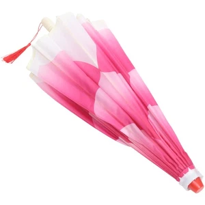 Paraguas de flores de peonía hecho a mano decorativo de papel al óleo para bailar - Imagen 1 de 12
