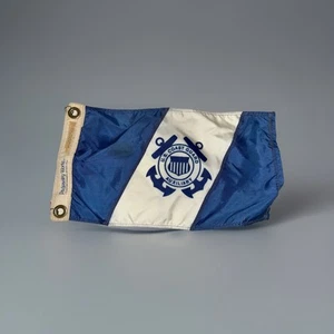 Vintage United States Coast Guard auxiliary flag 15 x 9” by pageantry world - Picture 1 of 10