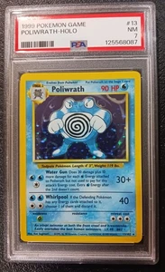 Poliwrath-Holo 1999 Base Set Vintage PSA 7 NM (New Cert) - Picture 1 of 5