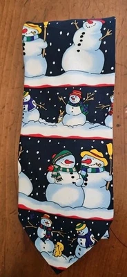 Hallmark Yule Tie Greetings Snowman Necktie 58 Inches - Image 1 of 4