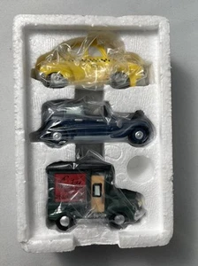 Dept 56 Heritage Village Collection 1987 Automobiles #59641 Boxed 3 pc Set - Picture 1 of 9
