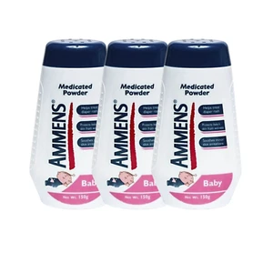 Ammens jamaikanisches medizinisches Babypuder 150 g oder 5,5 Unzen pro Flasche (3er Pack) - Bild 1 von 1
