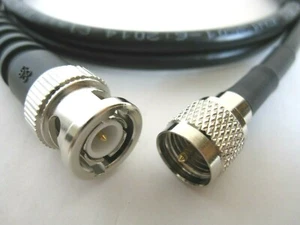 Mini câble coaxial UHF vers BNC mâle RG58 C/U coaxial RF Jumper Pigtail 30 m stock britannique - Photo 1/6