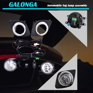 Bumper Chrome Fog Lights Fit for 2009-2012 TOYOTA RAV4 W/bulb+harness+switch - Photo 1 sur 14