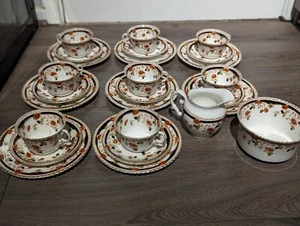 Melba Bone China Tee Trio Tasse Untertasse Teller, Milchglas und Zuckerdose - Bild 1 von 7