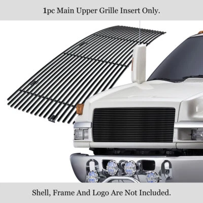 Fits 2003-2009 Chevy Kodiak C4500/C5500/C6500 Black Billet Grille Insert - Image 1 of 4