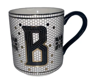 Anthropologie Bistro Margot Mug Mosaic Letter “B” Tea Coffee Monogram Cup - Picture 1 of 9