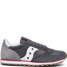 Saucony Originals Men's Jazz Low Pro Sneaker Castlerock/light Grey/red Size 8