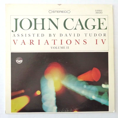 John Cage Variations IV Volume II Vinyl Album, 1969 Everest-3230 US ~ Near Mint! - Image 1 of 4