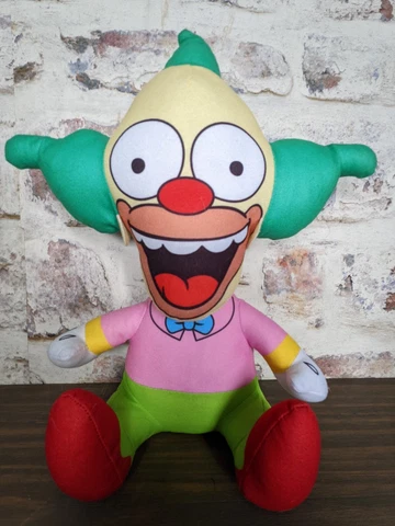 The Simpsons Krusty the Clown Plush Stuffed Animal 12" Seated Universal Studios Cover