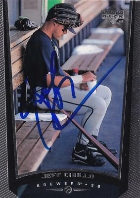 Tarjeta de béisbol firmada por Jeff Cirillo 1999 Upper Deck Brewers 127 All Star autógrafo Foto 1 de 4