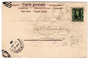 Moodna NY (Orange 1853-14) Doane on 1906 Postcard to NYC - Picture 1 of 2