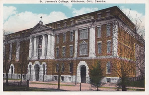 St Jerome's College KITCHENER Ontario Canada 1942 Valentine-Black Postcard - Zdjęcie 1 z 2