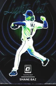 2022 Donruss Optic Lights Out Shane Baz Tampa Bay Rays MLB Baseball Card - Picture 1 of 2