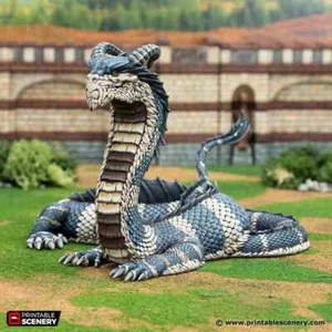 Great Wyrm, Wargaming e terreno RPG, scenario D&D, fantasy, costruzione, drago - Foto 1 di 5
