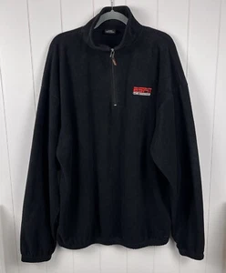 ESPN The Magazine Hombres Polar Pullover Sudadera 1/4 Cremallera Negra Talla XL - Imagen 1 de 9