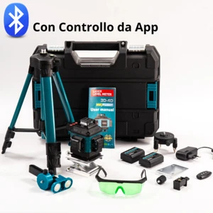 LIVELLA LASER TRACCIATORE AUTOLIVELLANTE 4D 16 LINEE 360° ROTAZIONE LINEA VERDE - Foto 1 di 18