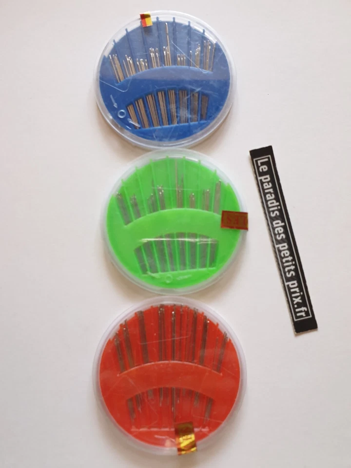 Aiguille à coudre,distributeur de 30 aiguilles à coudre, plusieurs tailles - Photo 1/4