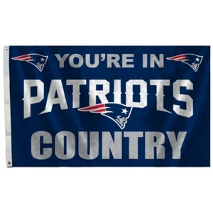 NEW ENGLAND PATRIOTS COUNTRY 3x5ft flag superior quality GENUINE NFL Lic us  - Picture 1 of 4
