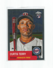 CURTIS TERRY (Twins) 2022 TOPPS CHROME PLATINUM ANNIVERSARY ROOKIE CARD #354