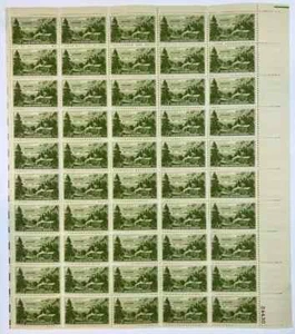 Scott # 999 - 1951 Nevada First Settlement Full Sheet of 50 US 3¢ Stamps MHN - Picture 1 of 2