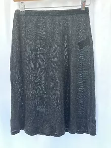 French Connection Black Sparkly Sheer Short Skirt Size S - Picture 1 of 10