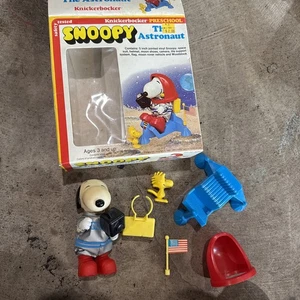 Vtg Snoopy The Astronaut Knickerbocker Figurine Toy Camera Glad Rare Box Complet - Picture 1 of 9