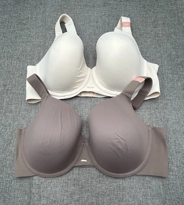 Cacique Womens Bra 42DD Lot of 2 Brown & Beige Nude Lightly Lined  Full Coverage - Image 1 of 4