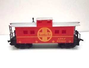 HO Scale Santa Fe ATSF Caboose 999851 Red/Yellow Model Train Car Used - Picture 1 of 10