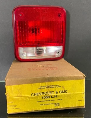 NOS Left Rear Tail Light Lamp 1985-96 Chevy GMC Van G20 G30 G1500 G2500 G3500 - Image 1 of 4