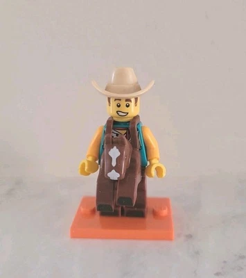 Lego Series 18 Fantasia de Cowboy Minifigura de Cara (71021) Novo Colecionável Aposentado CMF - Imagem 1 de 4
